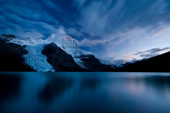 Berg Lake Twilight by Jeffrey Pang