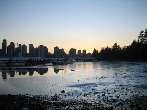 Vancouver Winter Skyline by Sandip Chatterjee