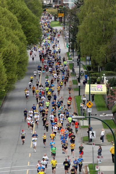 View of the Athletes Vancouver SunRun 2013