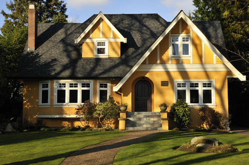 Shaughnesssy architecture yellow house