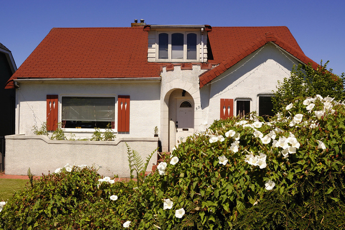 Vancouver House With Red Roof