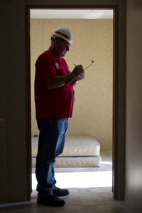 Inspector Reviewing the House by USACE HQ