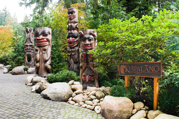 Wooden Totems in Capilano Suspension Bridge Park