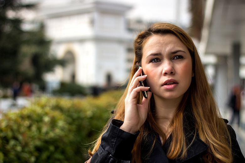 Talking on the Phone by MLazarevski