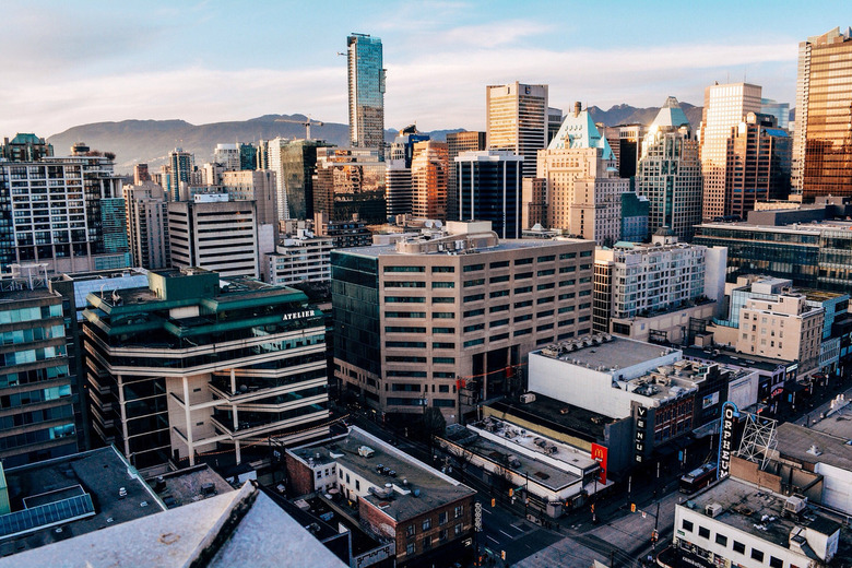 Sunlit Downtown Vancouver by