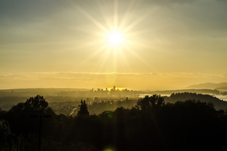 Sun Over Vancouver by Jerry Meaden