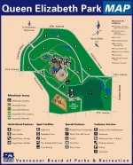 Queen Elizabeth Park Pitch and Putt Golf Course Map